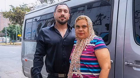 Driving Bus Fat Granny Butt Gets Destroyed