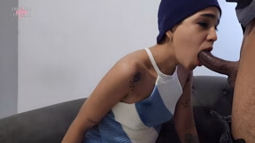 Seductive Thug Avoids Going To Prison If He Lets His Throat Be Screwed Hard